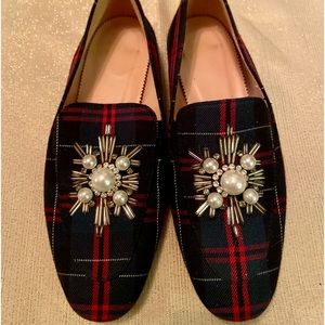 J Crew plaid flats